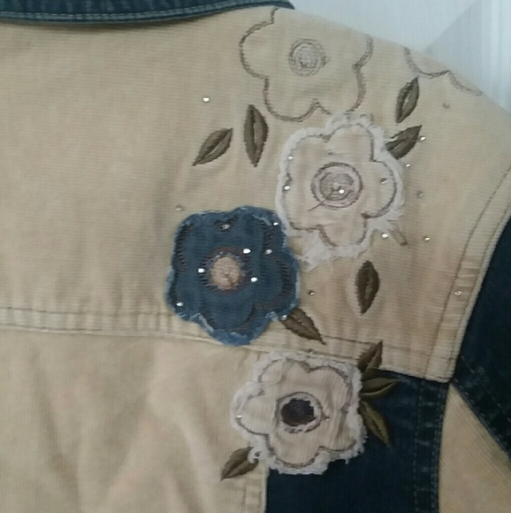 Liku Girls Denim and Corduroy Jacket - Picture 4 of 7
